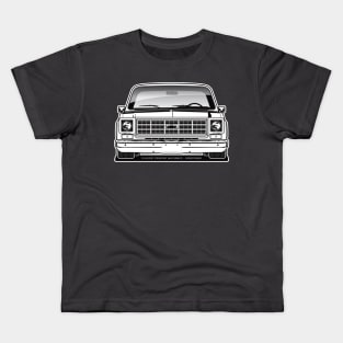 1977-1978 Squarebody Chevrolet C10 Blazer Suburban BW Kids T-Shirt